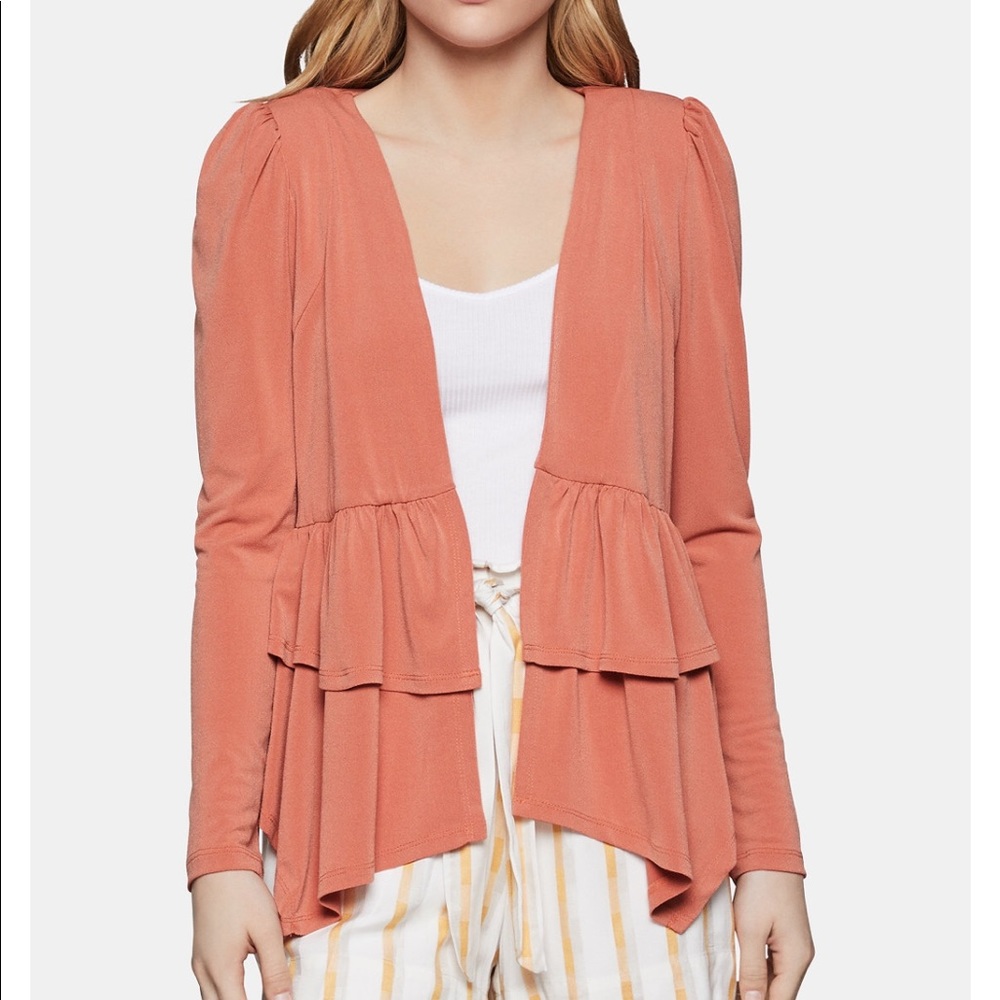 NWT BCBG Open-front jacket